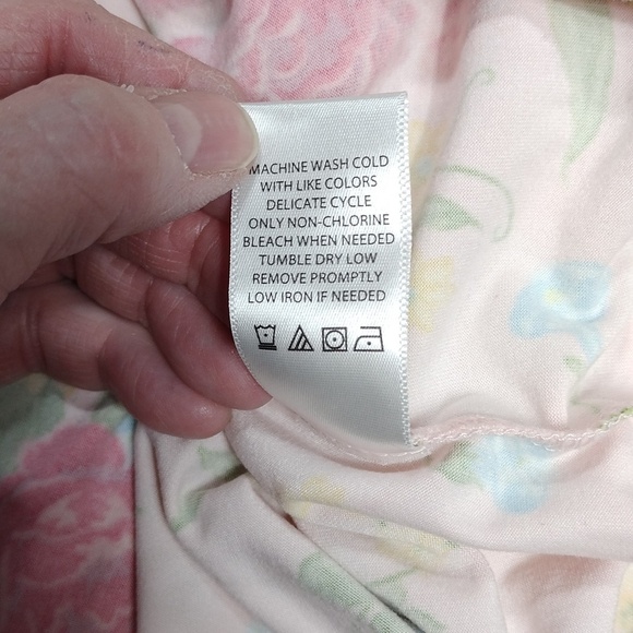 The Pioneer Woman Womens Floral Pink Top Size Large - Picture 6 of 9